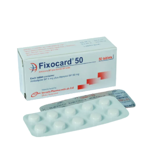 Fixocard 50 mg Tablet ~ 1 Strip