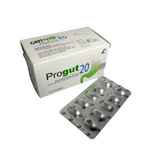 Progut 20 mg Capsule ~ 1 Strip