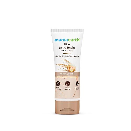 MamaEarth Rice Dewy Bright Face Wash With Rice Water & Niacinamide~100 ml